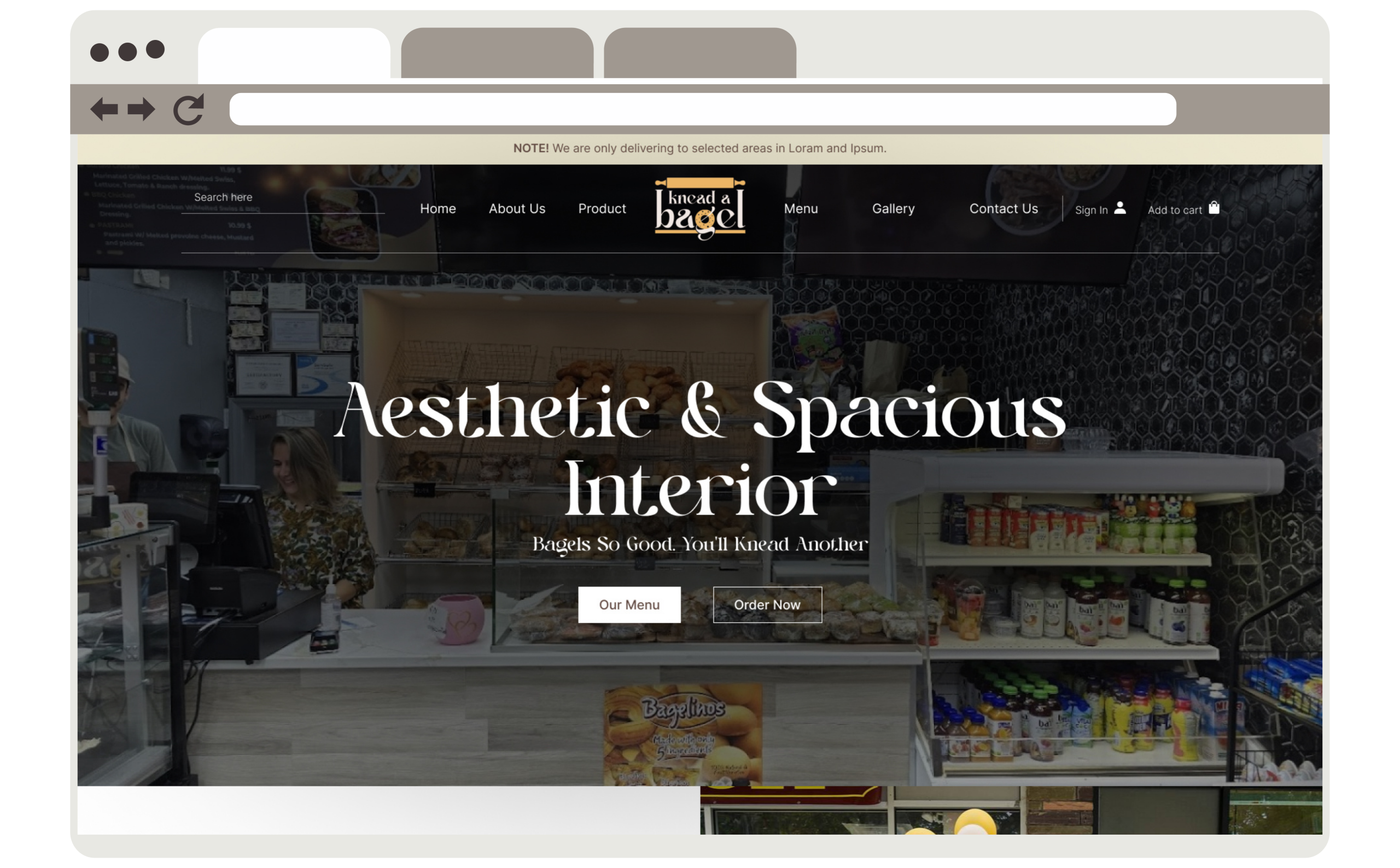 Restaurant with eCommerce